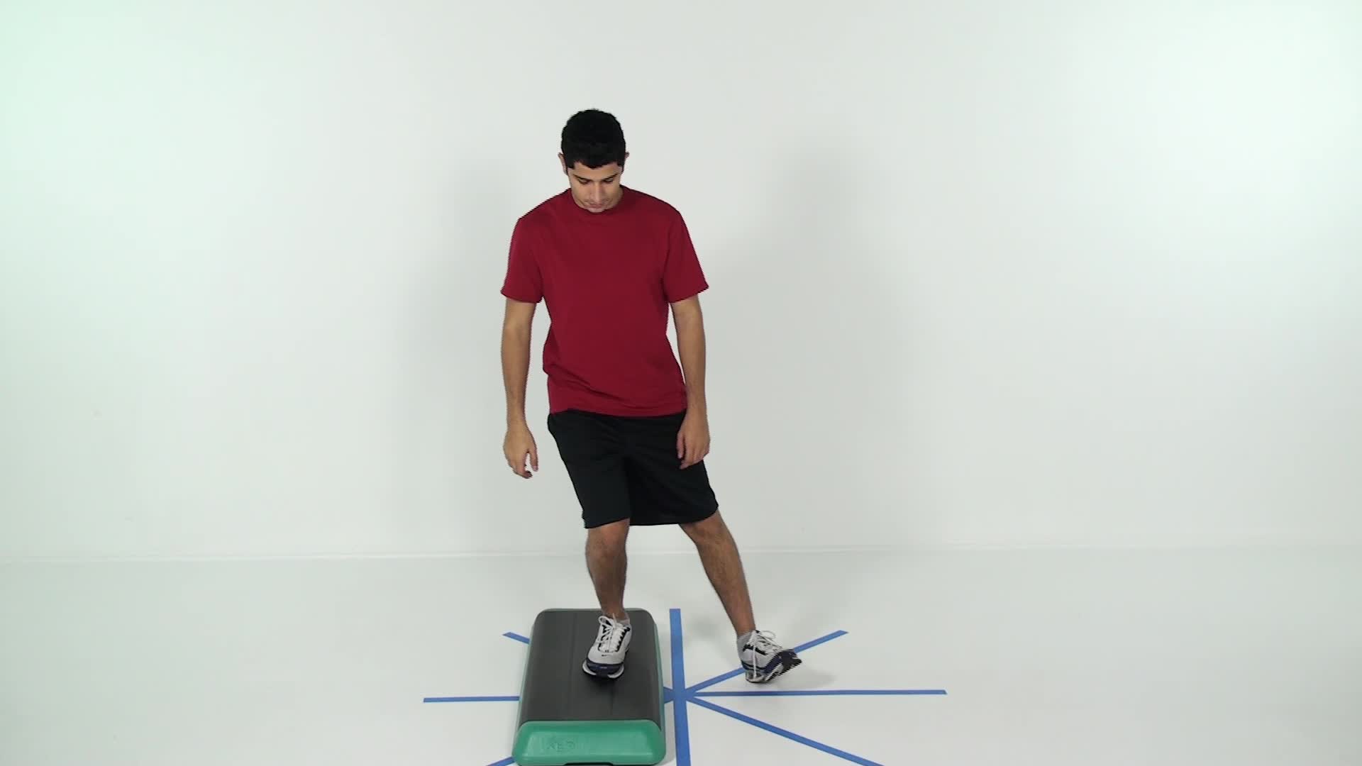 heel touch step down