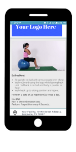 Exercise Now phone app