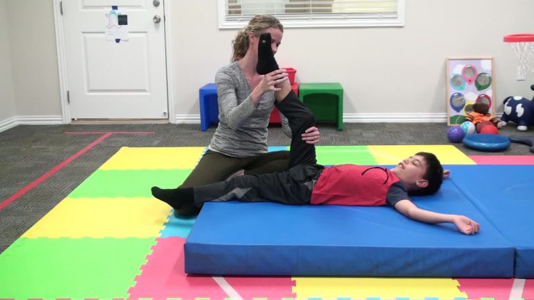 Pediatric hamstring stretch